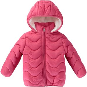 Kız Bebek Kapüşonlu Pembe Şişme Mont (01–5 Yaş)