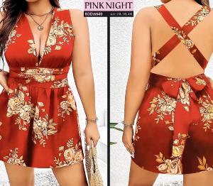 PINK NIGHT BÜYÜK BEDEN SATEN FANTAZİ TULUM